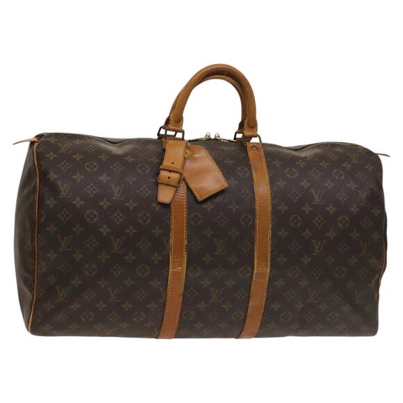 LOUIS VUITTON Monogram Keepall 55 Boston Bag M41424 - Picture 1 of 16